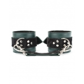 Изумрудные наручники Ladys Arsenal на карабинах - БДСМ Арсенал - купить с доставкой в Рубцовске