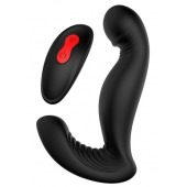 Черный вибромассажер простаты SWIRLING P-PLEASER - Dream Toys - в Рубцовске купить с доставкой
