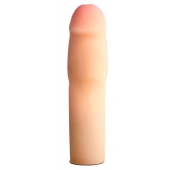 Телесная насадка-удлинитель на пенис PERFORMANCE 1.5INCH COCK XTENDER - 16 см. - Blush Novelties - в Рубцовске купить с доставкой
