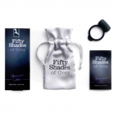 Темно-серое эрекционное кольцо Vibrating Love Ring с вибрацией - Fifty Shades of Grey - в Рубцовске купить с доставкой