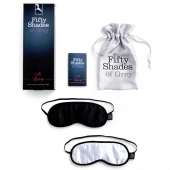 Набор из двух масок на глаза Soft Blindfold Twin Pack - Fifty Shades of Grey - купить с доставкой в Рубцовске