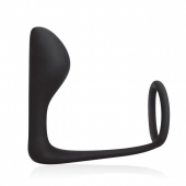 Стимулятор простаты с фиксацией эрекционным кольцом Prostate Gear - BlueLine - в Рубцовске купить с доставкой