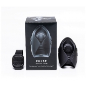 Темно-серый инновационный мужской осциллятор PULSE SOLO LUX с пультом ДУ - Hot Octopuss - в Рубцовске купить с доставкой