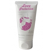 Лубрикант на водной основе с ароматом малины Love Protection Raspberry - 50 мл. - Lola Games - купить с доставкой в Рубцовске