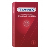 Презервативы Torex  Сладкая любовь  с ароматом клубники - 12 шт. - Torex - купить с доставкой в Рубцовске