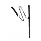 Черный ошейник Sin с поводком - Lola Games - купить с доставкой в Рубцовске