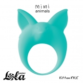 Зеленое эрекционное кольцо Kitten Kyle - Lola Games - в Рубцовске купить с доставкой