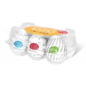 Набор из 6 мастурбаторов Tenga EGG Easy Beat с различным рельефом - Tenga - в Рубцовске купить с доставкой