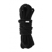 Черная веревка для шибари DELUXE BONDAGE ROPE - 5 м. - Dream Toys - купить с доставкой в Рубцовске