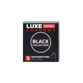 Черные презервативы LUXE Royal Black Collection - 3 шт. - Luxe - купить с доставкой в Рубцовске