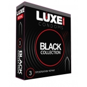 Черные презервативы LUXE Royal Black Collection - 3 шт. - Luxe - купить с доставкой в Рубцовске