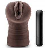 Коричневый мастурбатор-вагина Hot Chocolate Brianna - Blush Novelties - в Рубцовске купить с доставкой