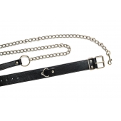 Черный ошейник с поводком Wild - Lola Games - купить с доставкой в Рубцовске