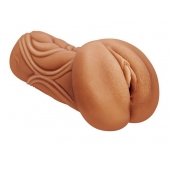 Кофейный мастурбатор-вагина Dumpling - Lola Games - в Рубцовске купить с доставкой