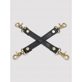 Черный фиксатор для манжет Bound to You Faux Leather Hogtie - Fifty Shades of Grey - купить с доставкой в Рубцовске