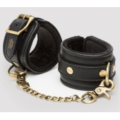 Черные наручники Bound to You Faux Leather Wrist Cuffs - Fifty Shades of Grey - купить с доставкой в Рубцовске
