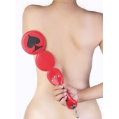 Шлёпалка  Пики  с анальным плагом - LOVETOY (А-Полимер) - купить с доставкой в Рубцовске