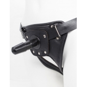 Черный пояс для насадок CLASS STRAP Restyling - LOVETOY (А-Полимер) - купить с доставкой в Рубцовске