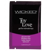 Лубрикант на водной основе для использования с игрушками WICKED Toy Love - 3 мл. - Wicked - купить с доставкой в Рубцовске