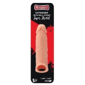 Телесная насадка EXTENDER WITH BALL STRAP 6.5 - 17 см. - Dream Toys - в Рубцовске купить с доставкой