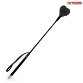 Черный стек с наконечником-сердечком - 54 см. - Notabu - купить с доставкой в Рубцовске