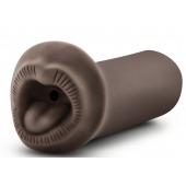 Коричневый мастурбатор-ротик Naughty Nicole - Blush Novelties - в Рубцовске купить с доставкой