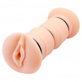 Телесный вибромастурбатор-вагина Michelle - Baile - в Рубцовске купить с доставкой