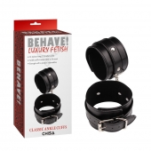 Черные оковы Classic Ankle Cuffs - Chisa - купить с доставкой в Рубцовске