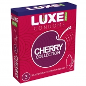Презервативы с ароматом вишни LUXE Royal Cherry Collection - 3 шт. - Luxe - купить с доставкой в Рубцовске