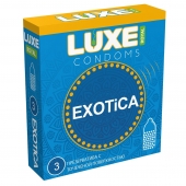 Текстурированные презервативы LUXE Royal Exotica - 3 шт. - Luxe - купить с доставкой в Рубцовске