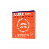 Презервативы с продлевающим эффектом LUXE Royal Long Love - 3 шт. - Luxe - купить с доставкой в Рубцовске