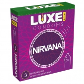 Презервативы с увеличенным количеством смазки LUXE Royal Nirvana - 3 шт. - Luxe - купить с доставкой в Рубцовске