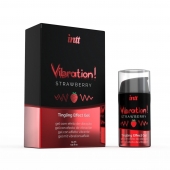 Жидкий интимный гель с эффектом вибрации Vibration! Strawberry - 15 мл. - INTT - купить с доставкой в Рубцовске