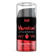 Жидкий интимный гель с эффектом вибрации Vibration! Strawberry - 15 мл. - INTT - купить с доставкой в Рубцовске