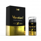 Жидкий интимный гель с эффектом вибрации Vibration! Vodka Energy - 15 мл. - INTT - купить с доставкой в Рубцовске