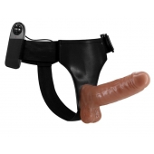 Страпон на трусиках с вибрацией Ultra Passionate Harness - 16 см. - Baile - купить с доставкой в Рубцовске