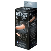 Телесный пустотелый харнесс MEN Style - 17,5 см. - LOVETOY (А-Полимер) - купить с доставкой в Рубцовске