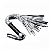 Серебристая плетка Struggle My Flogger с черной ручкой - 45 см. - Lovetoy - купить с доставкой в Рубцовске