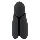Черный силиконовый вибромастурбатор с нагревом Masturbator with 2 Functions - Orion - в Рубцовске купить с доставкой