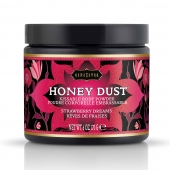 Пудра для тела Honey Dust Body Powder с ароматом клубники - 170 гр. - Kama Sutra - купить с доставкой в Рубцовске