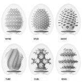 Набор из 6 мастурбаторов Tenga EGG IV с различным рельефом - Tenga - в Рубцовске купить с доставкой
