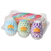 Набор из 6 мастурбаторов Tenga EGG IV с различным рельефом - Tenga - в Рубцовске купить с доставкой