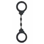 Черные силиконовые наручники Suppression - Lola Games - купить с доставкой в Рубцовске