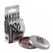 Экстремально тонкие презервативы в железном кейсе MAXUS Extreme Thin - 3 шт. - Maxus - купить с доставкой в Рубцовске