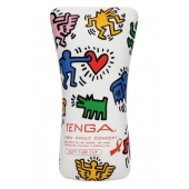Мастурбатор-туба Keith Haring Soft Tube CUP - Tenga - в Рубцовске купить с доставкой