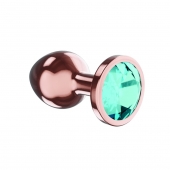 Пробка цвета розового золота с малиновым кристаллом Diamond Topaz Shine L - 8,3 см. - Lola Games - купить с доставкой в Рубцовске