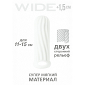 Белый фаллоудлинитель Homme Wide - 13 см. - Lola Games - в Рубцовске купить с доставкой