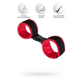 Красно-черные велюровые оковы Anonymo - ToyFa - купить с доставкой в Рубцовске