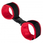 Красно-черные велюровые оковы Anonymo - ToyFa - купить с доставкой в Рубцовске