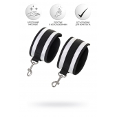 Серебристо-черные наручники Anonymo - ToyFa - купить с доставкой в Рубцовске